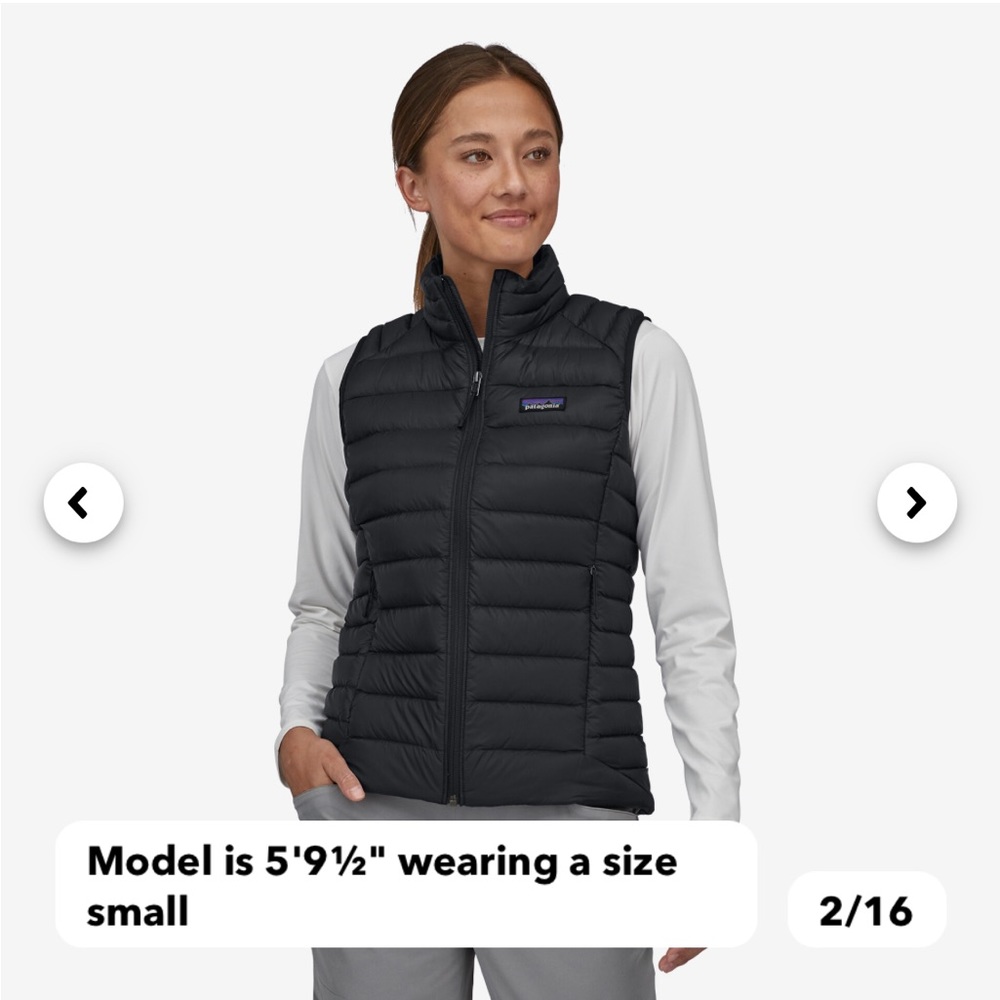 Patagonia Down Sweater Vest - Black S